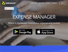 Tablet Screenshot of handwallet.com